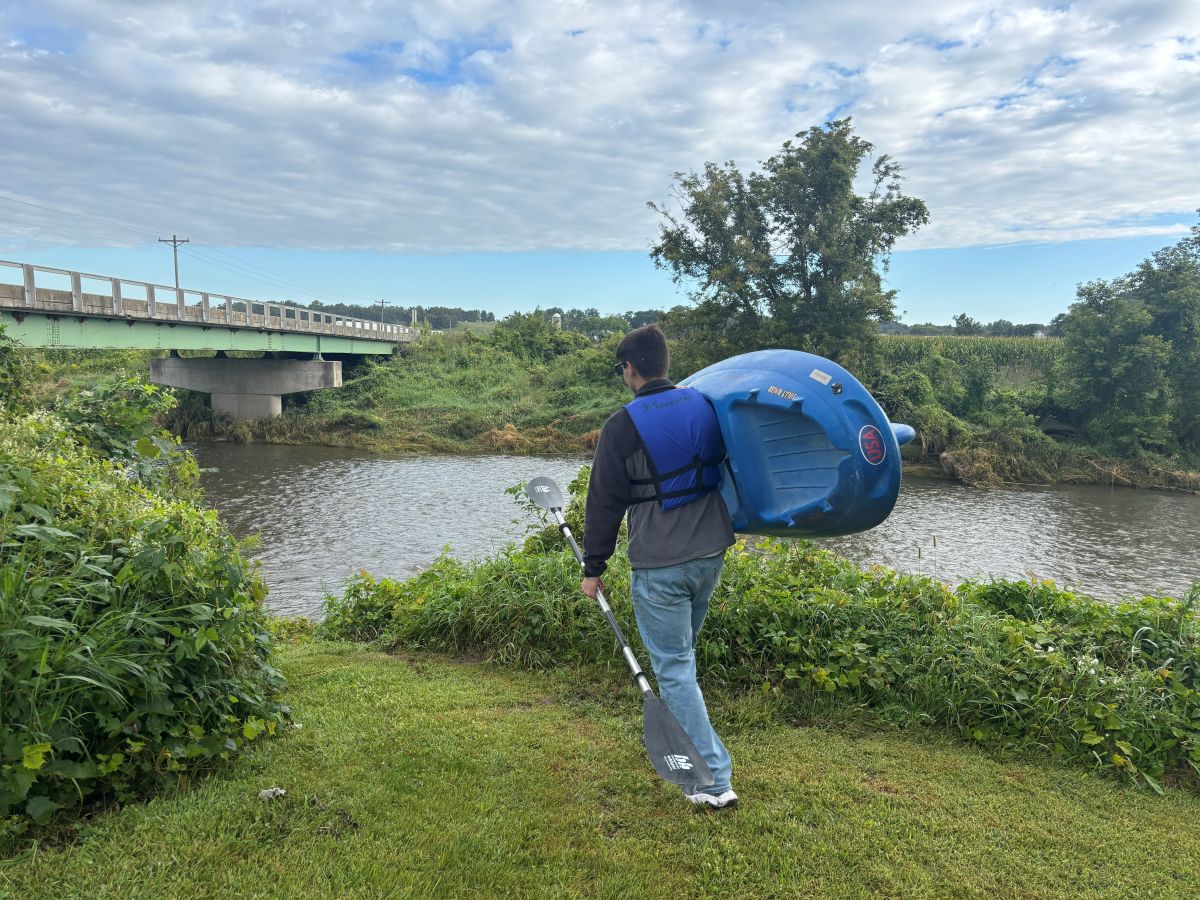 Turkey River Canoe Access in the Smallest Church Park