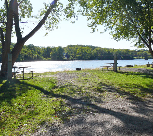 Bentonsport Campground site 22