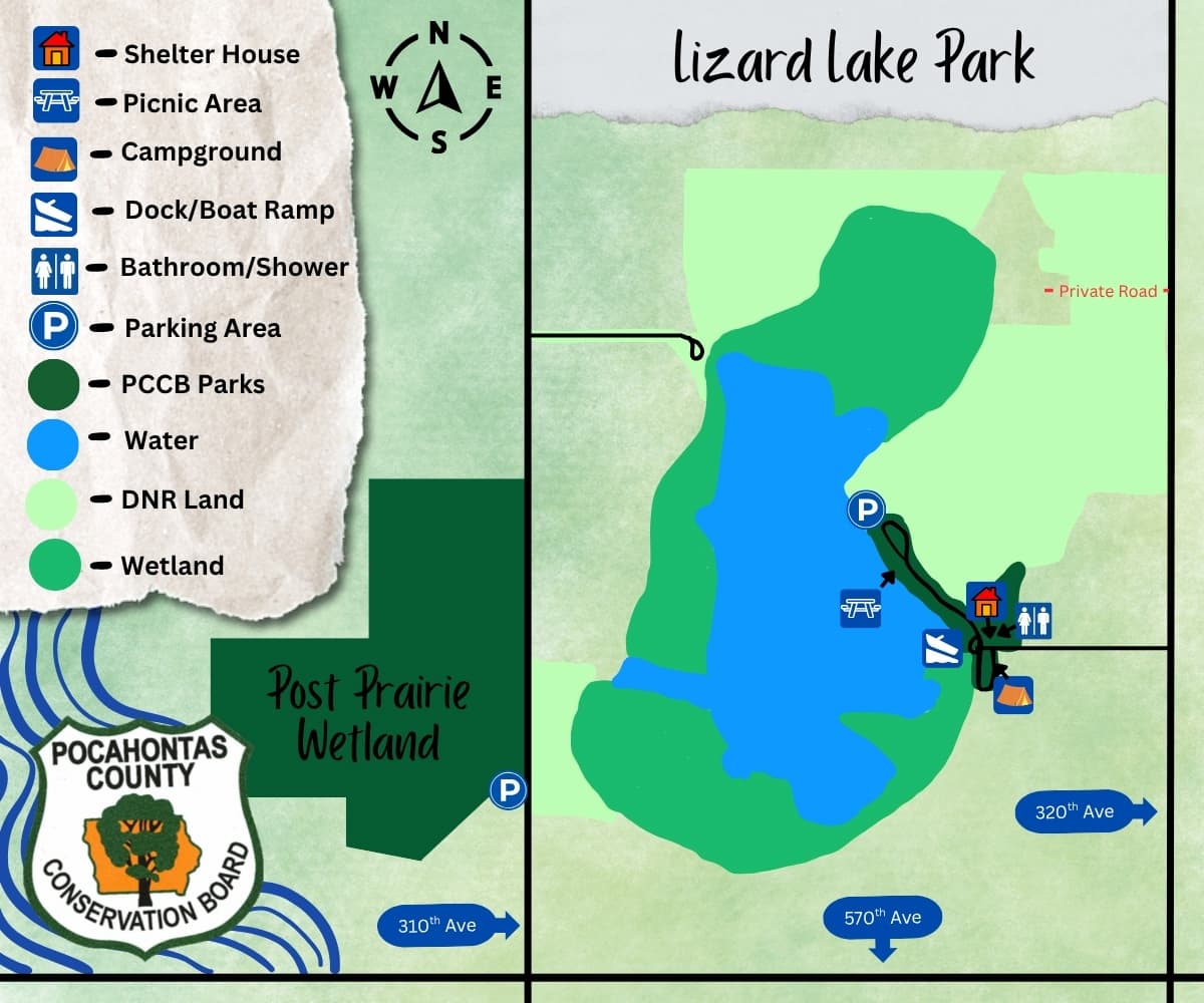 Lizard Lake Map