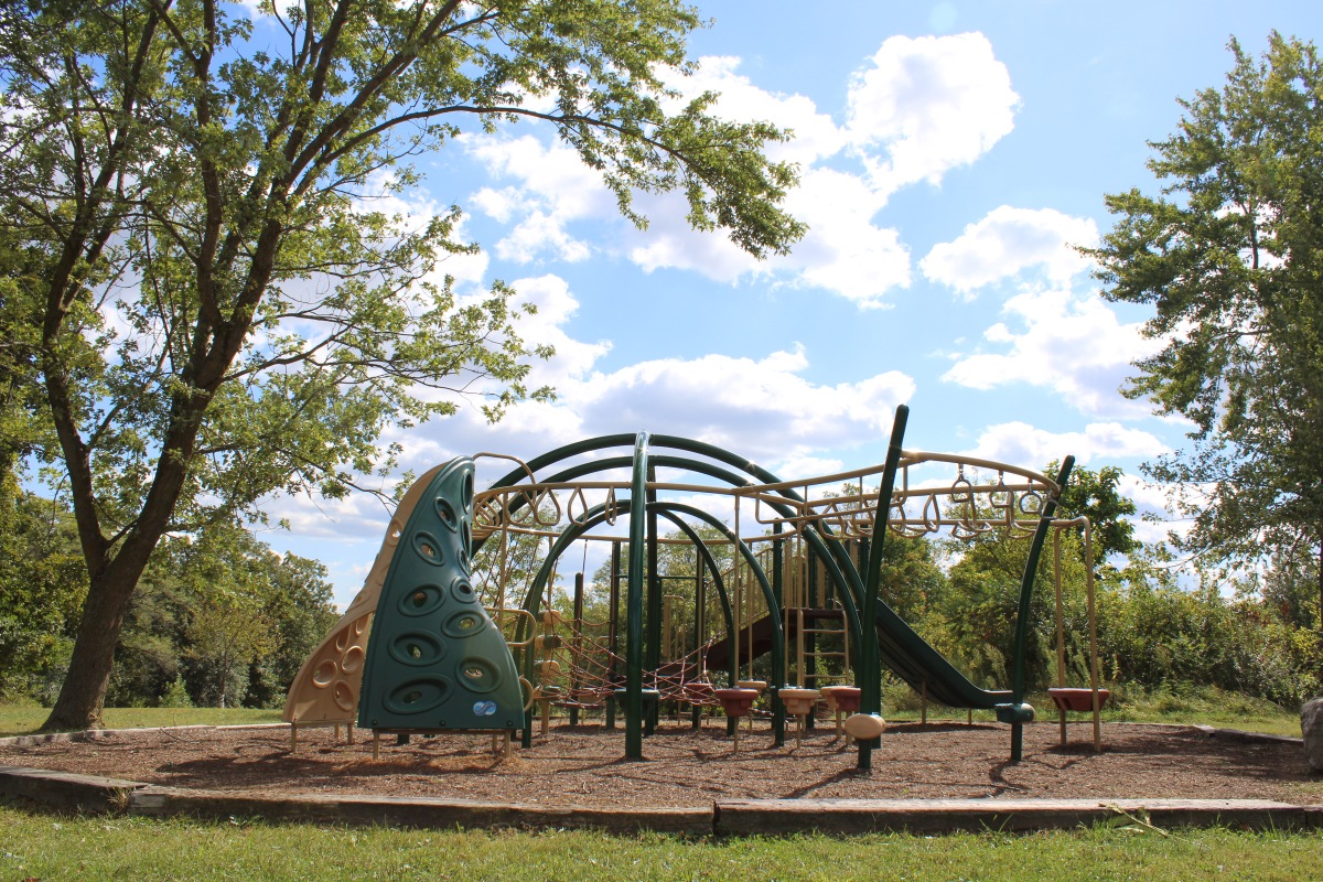 Playground located in shelter area