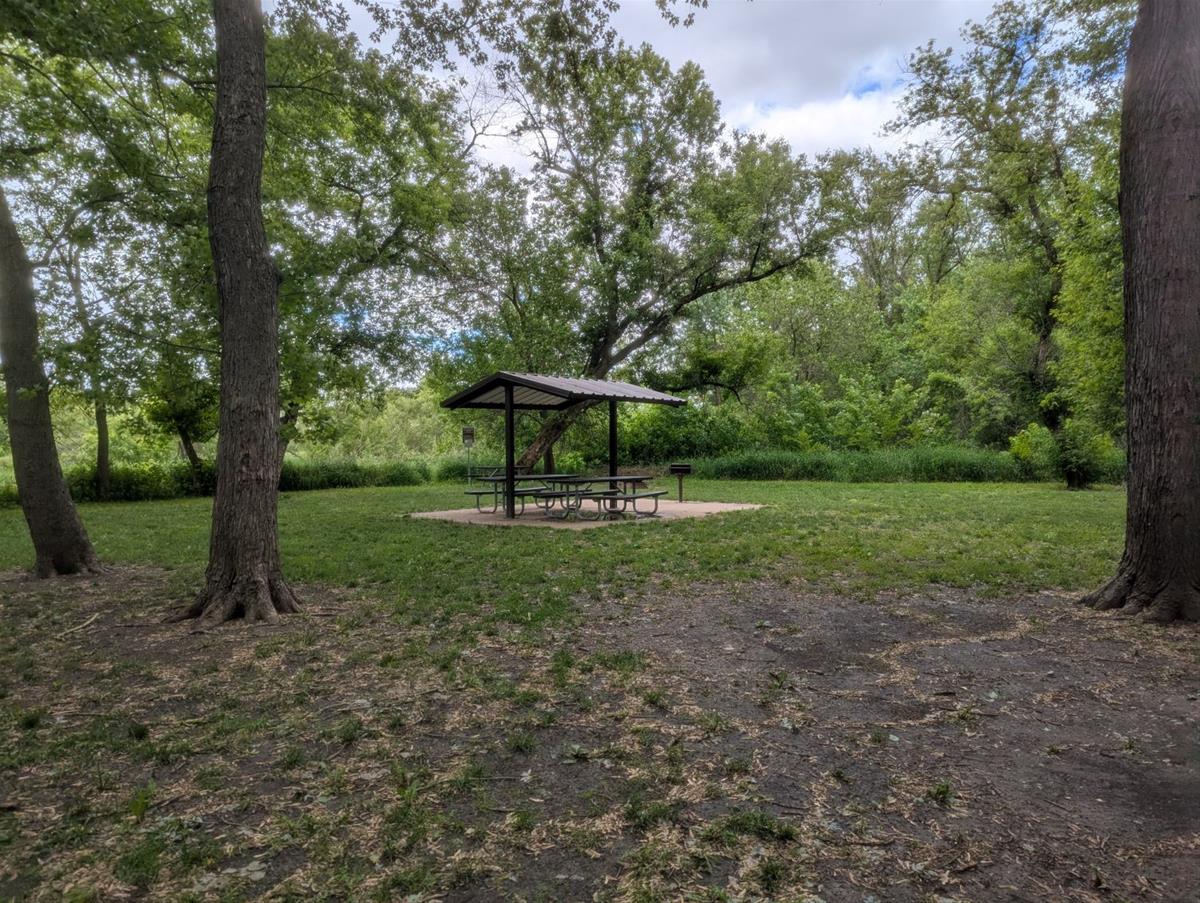 River View Group Camp Area in Spring