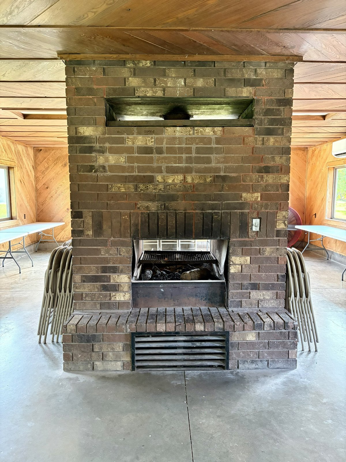 Enclosed Shelter Fire Place