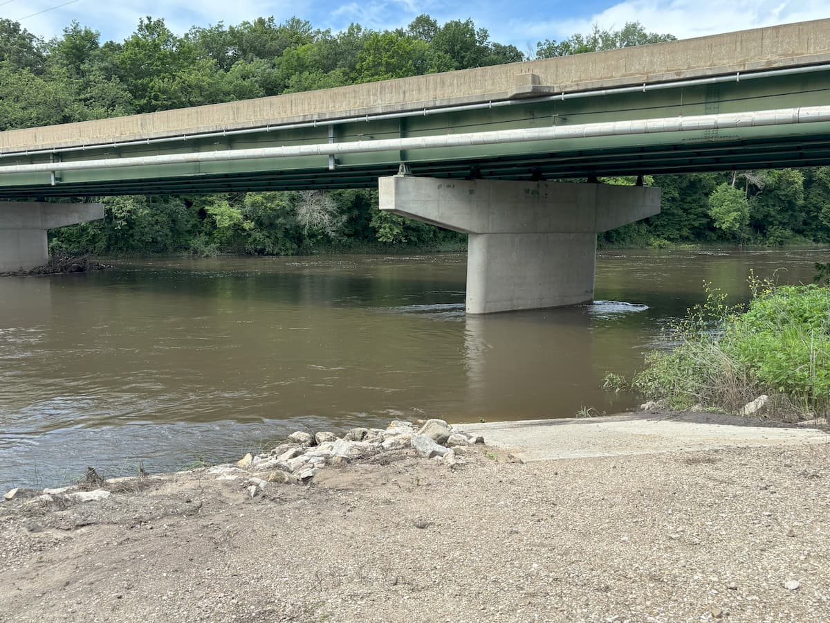 Floyd Access ramp to the Cedar River