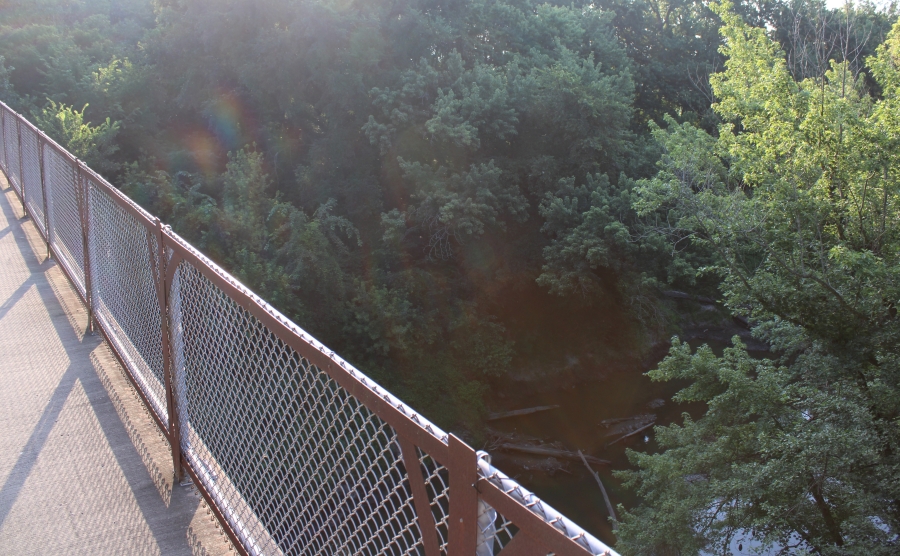 Cedar Creek walking bridge