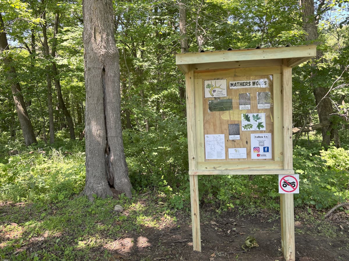 Mathers Woods kiosk