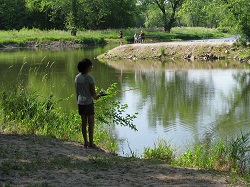 Kids Fishing Derby at Riverside Park in Central City