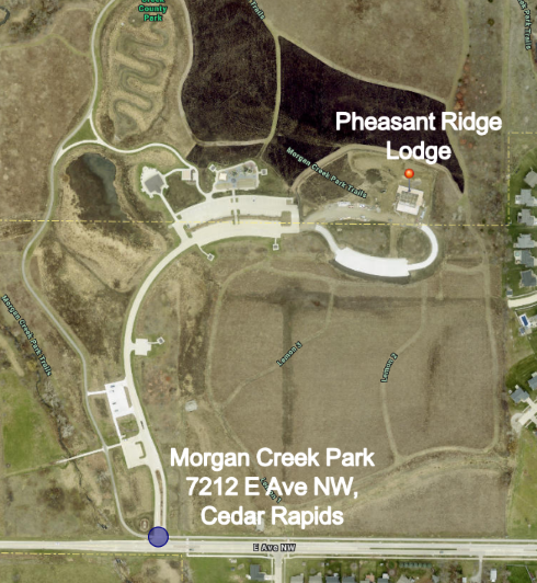 Map to Pheasant Ridge Lodge