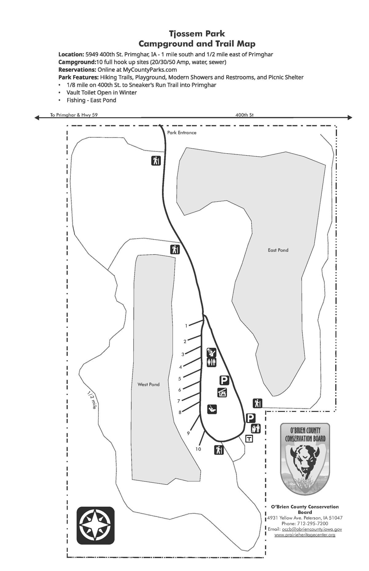 Tjossem Park Map 