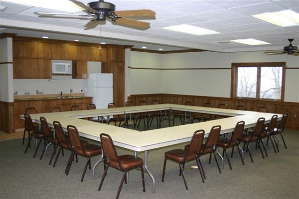 The Goldfinch Room at the Loess Hills Lodge