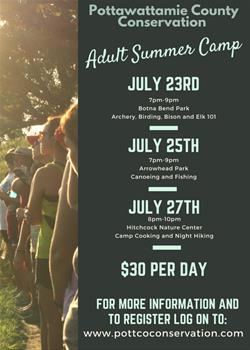 Adult Summer Camp: July 27th
