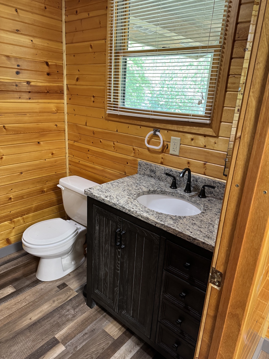 Restroom in cabin.