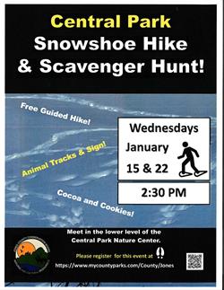 Central Park Nature Center - Snowshoe Hike & Scavenger Hunt