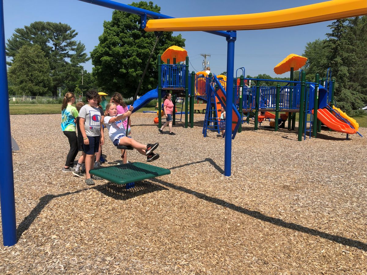 Zipline in Freeport Playground