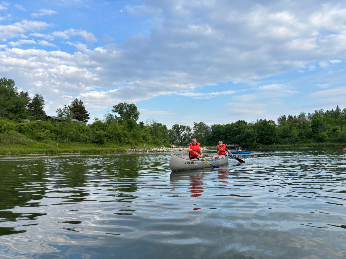 Paddling on Lake Meyer