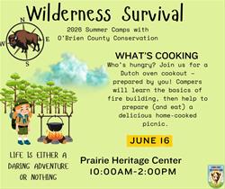 What's Cooking- Tuesday      Wilderness Survival Summer Camp