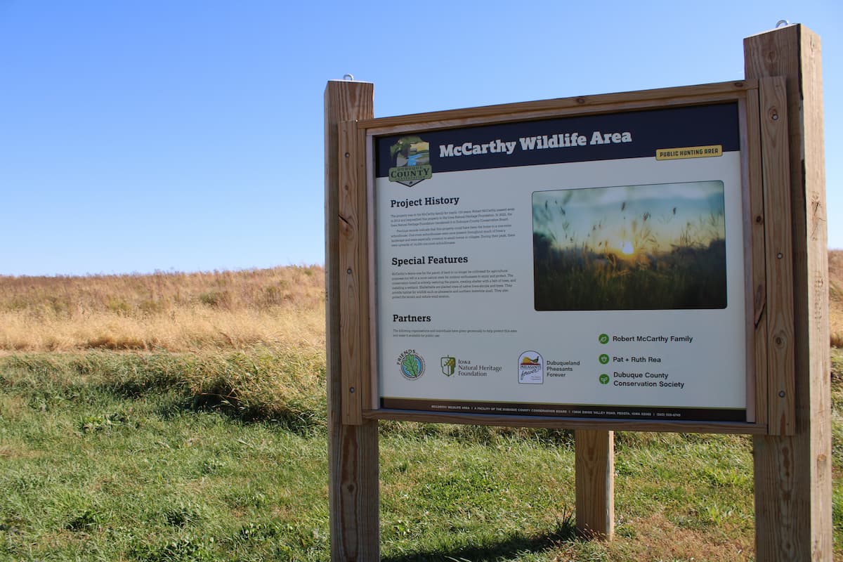 McCarthy Wildlife Area Sign 