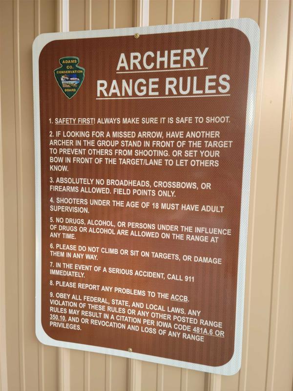 Archery Range Rules