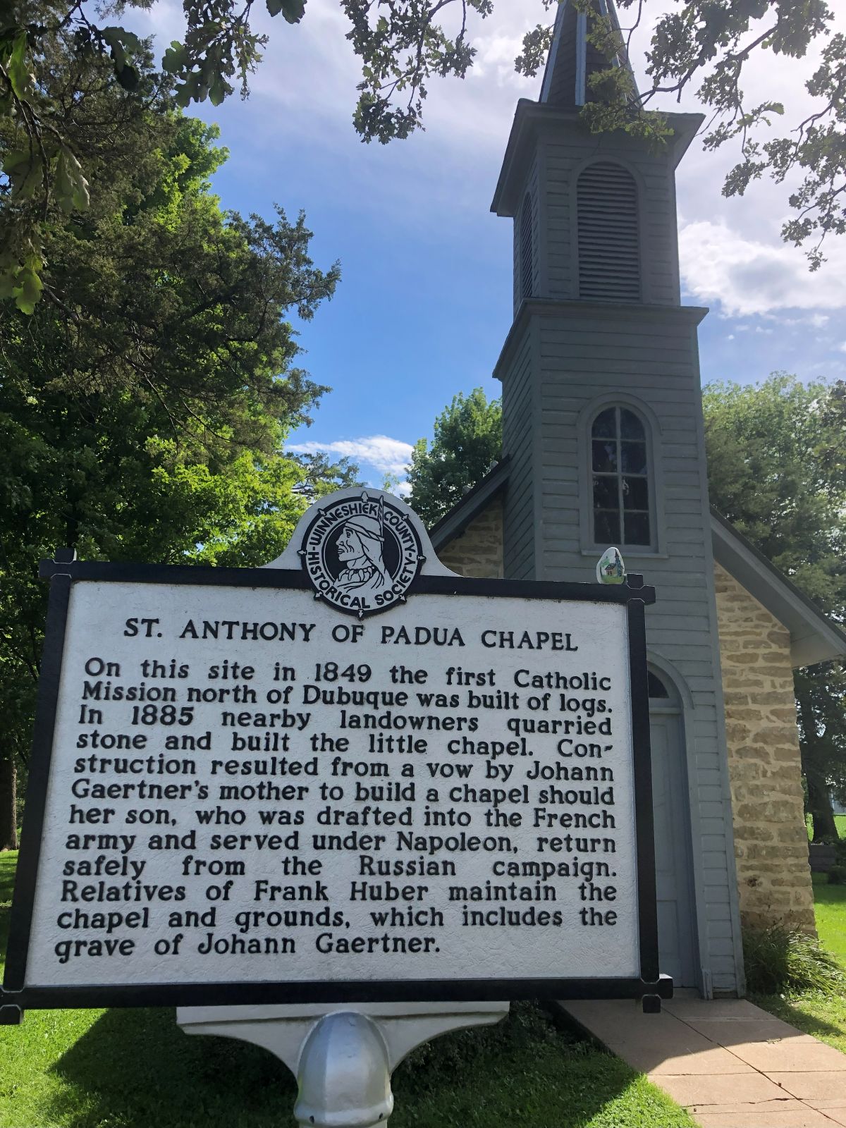 Informational Sign at Smallest Church Park