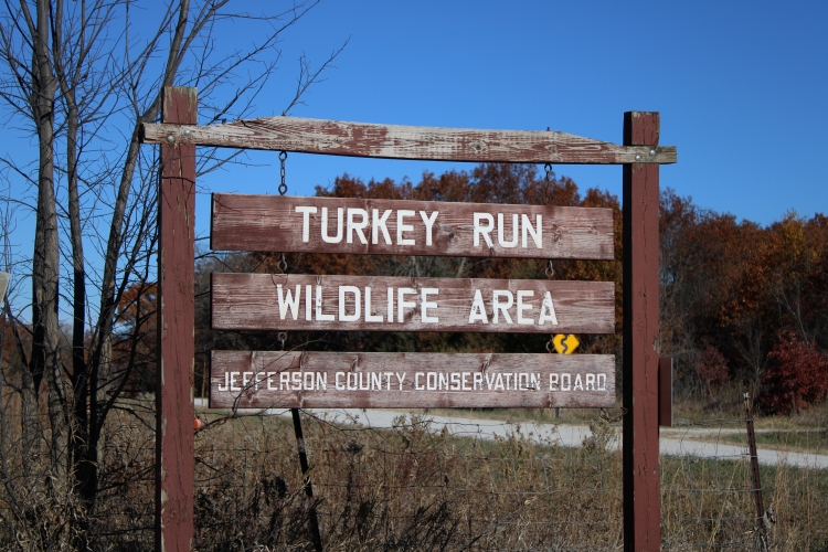 Turkey Run Sign
