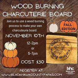 Wood Burning Charcuterie Board Class (12PM)
