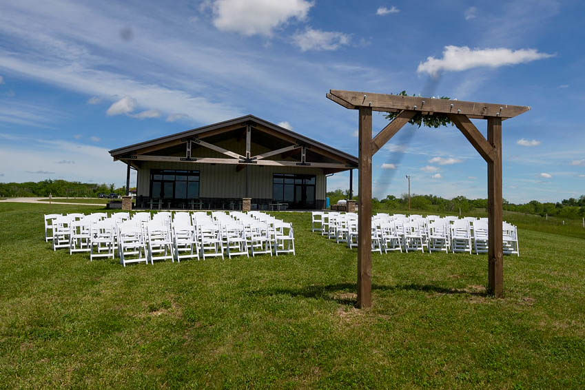 Outside for wedding