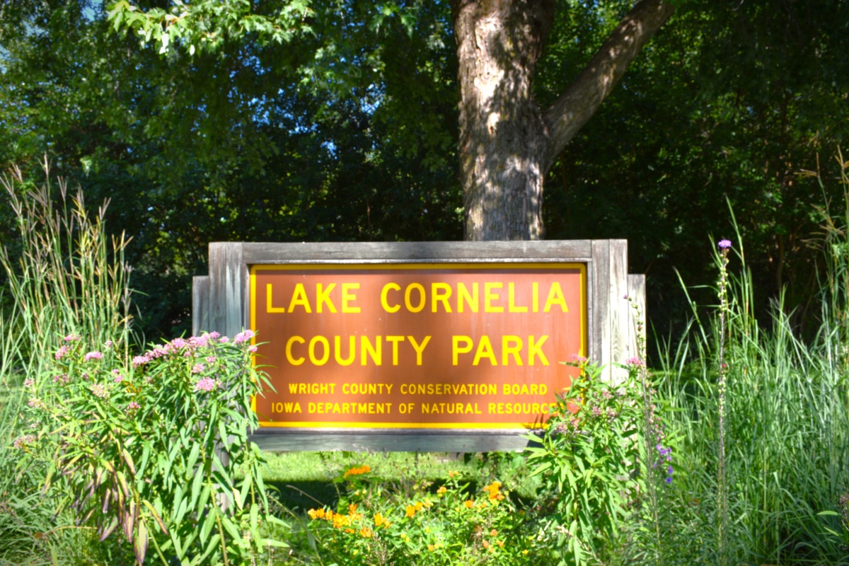 Lake Cornelia County Park Entrance Sign