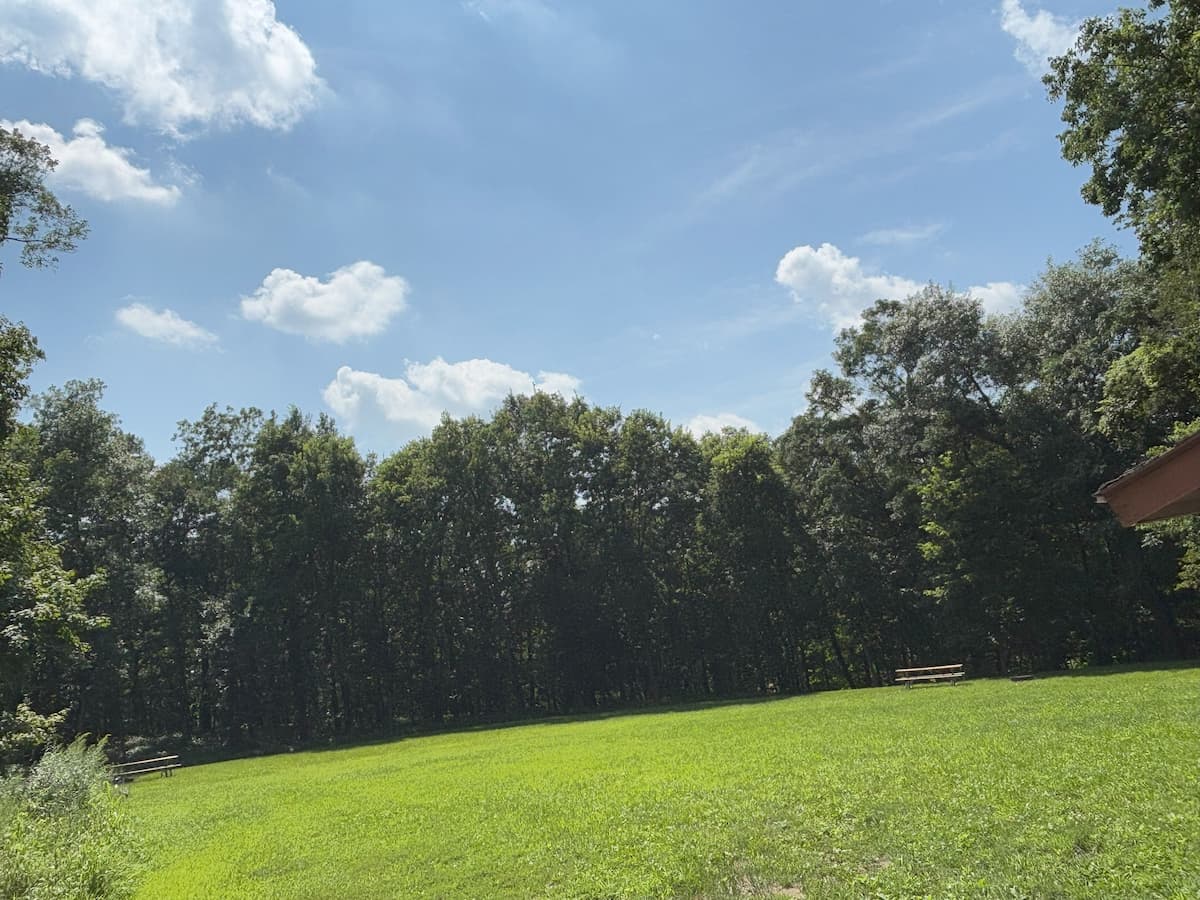 Open camping area at Area C