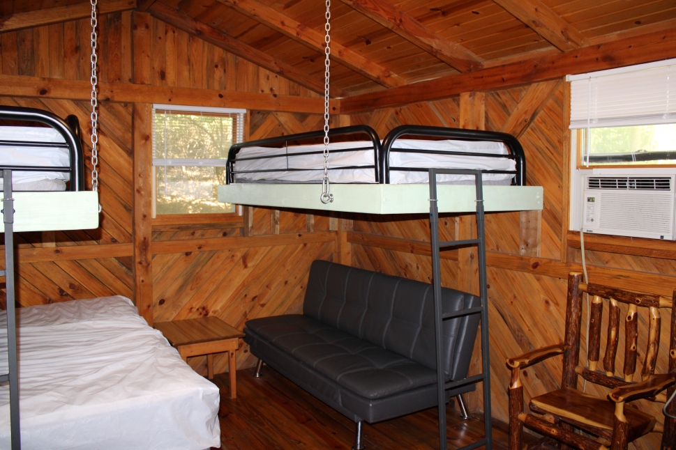 Futon under twin bunk
