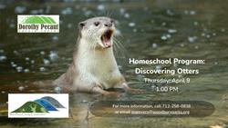 Homeschool: Discovering Otters – 1:00-2:30 PM