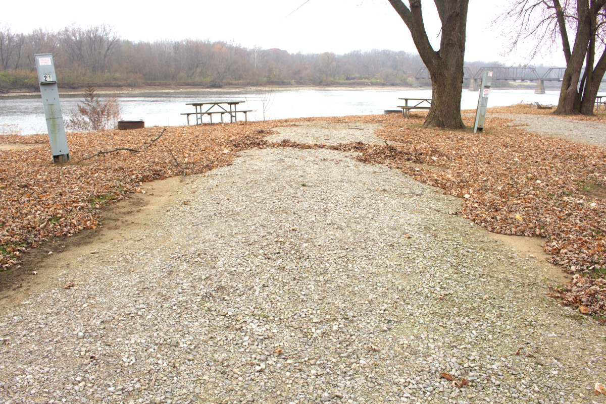 Bentonsport Campground site 20