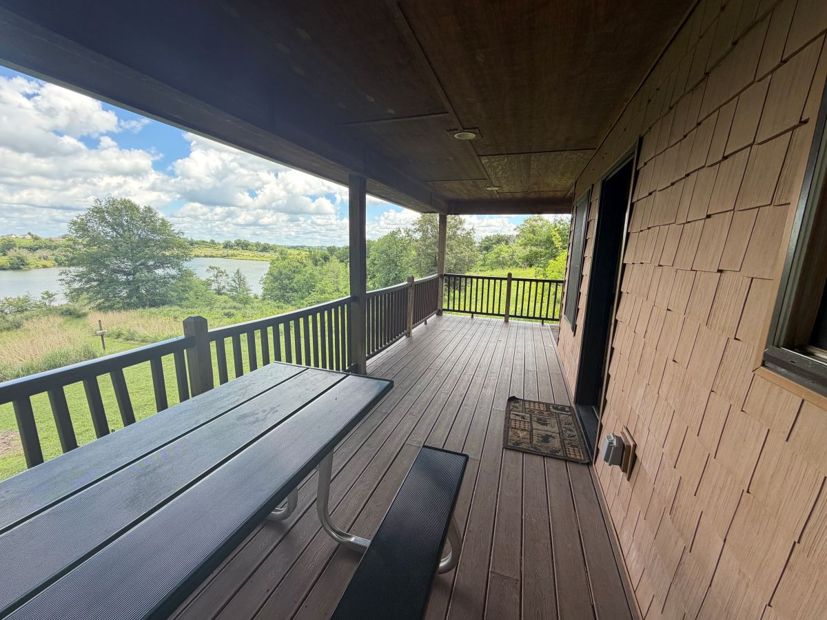 Front porch of cabin