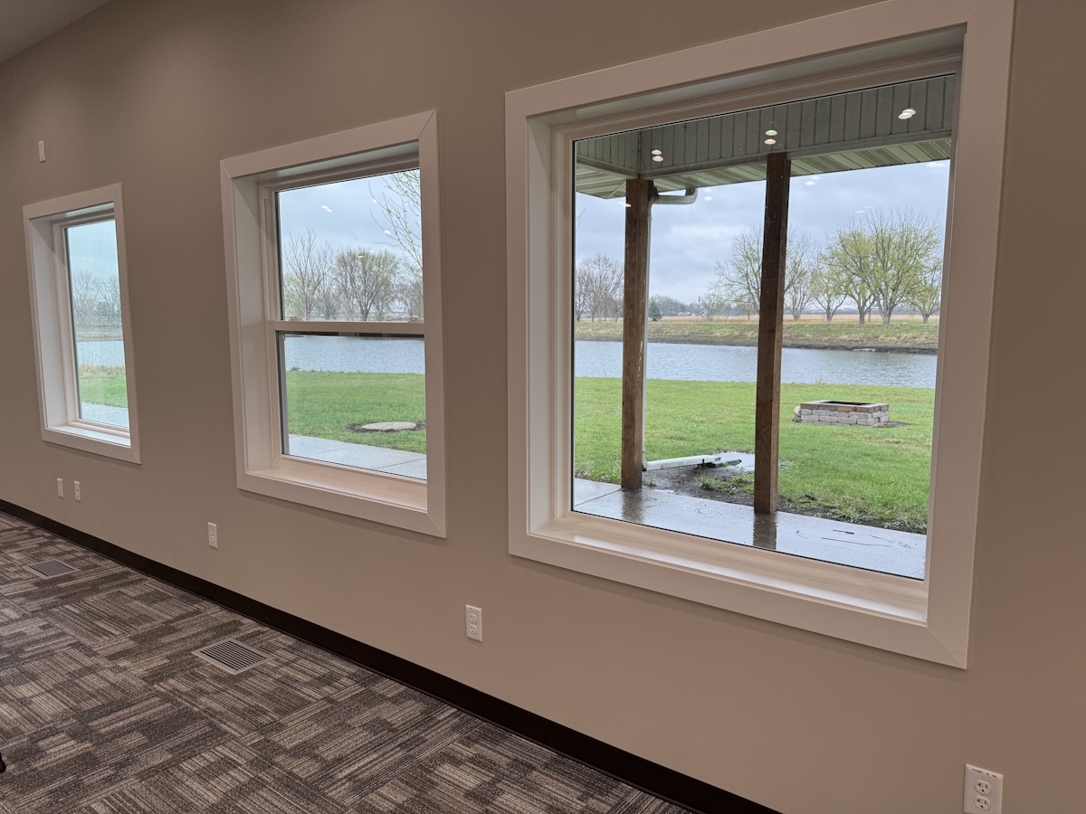 Looking outside East Sandy Hollow Lodge