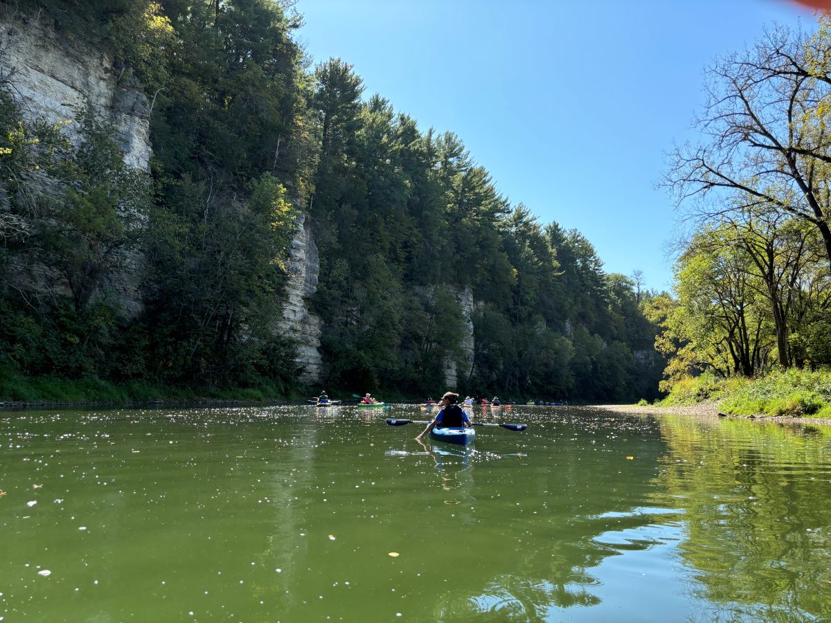 Kayaking By the Bluffton Bluffs