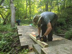T.E.A.M. Trail Work Day - Robison Bridge Project