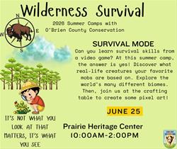 Survival Mode- Thursday      Wilderness Survival Summer Camp