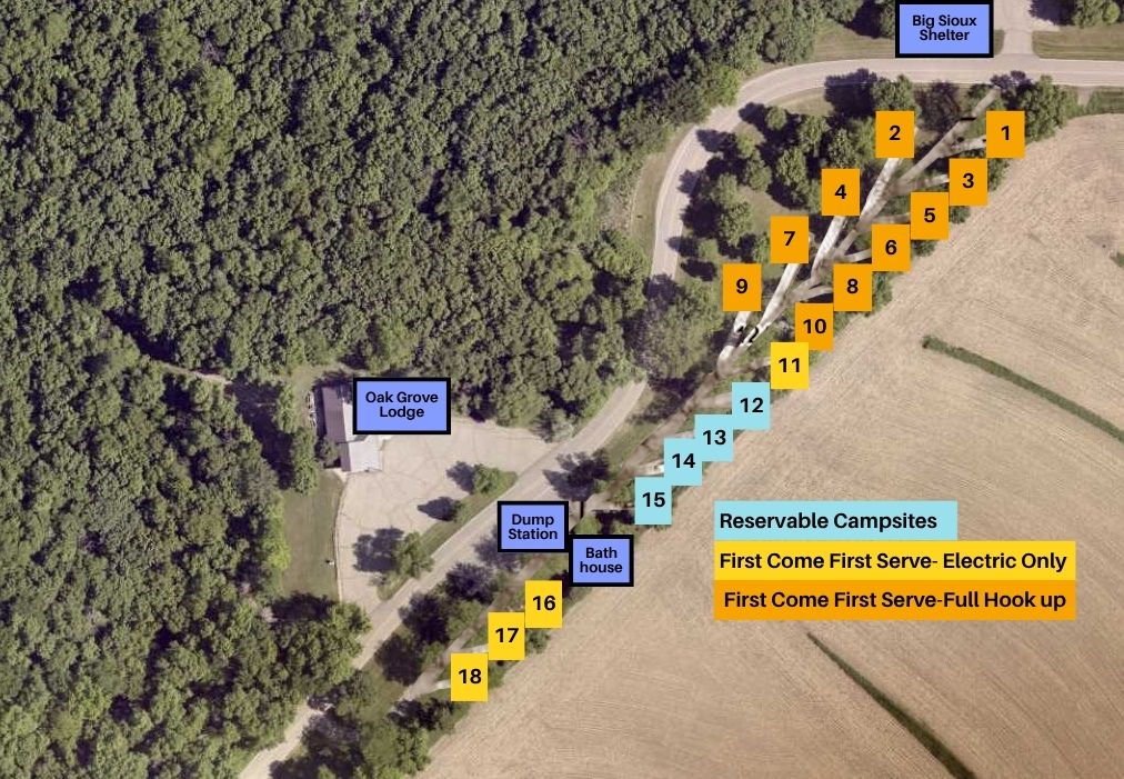 Turkey Ridge Campground Site Numbers