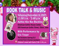 AGHC BOOK TALK AND MUSIC DURING THE ELDON HOLIDAY HOP