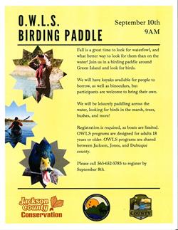 OWLS  Birding Paddle