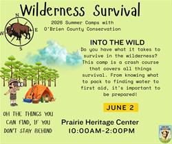 Into the Wild- Tuesday      Wilderness Survival Summer Camp