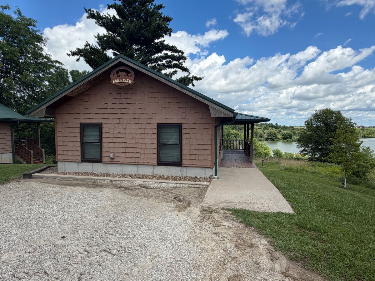 Outside of Lake View Cabin