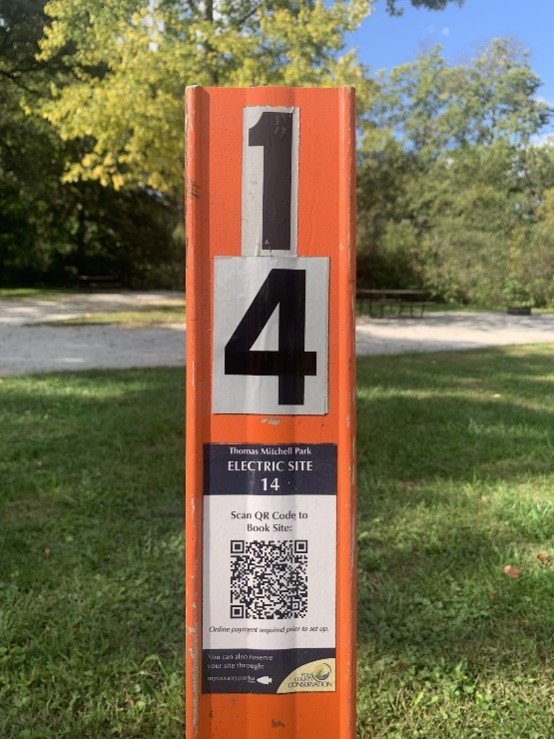 Thomas Mitchell site fourteen post marker