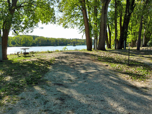 Bentonsport Campground site 18