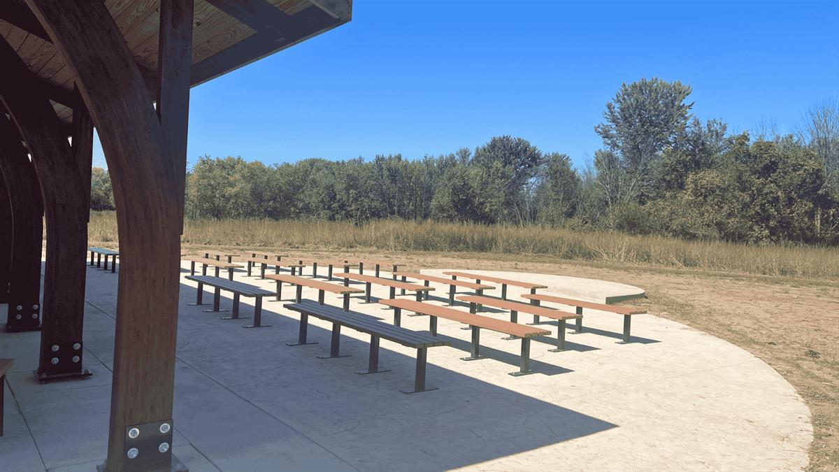 Bench Seating by Shelter House