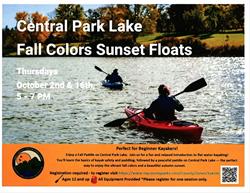Fall Colors Sunset Float on Central Park Lake