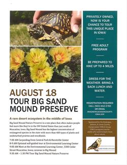 Tour Big Sand Mound Preserve  near Muscatine, IA