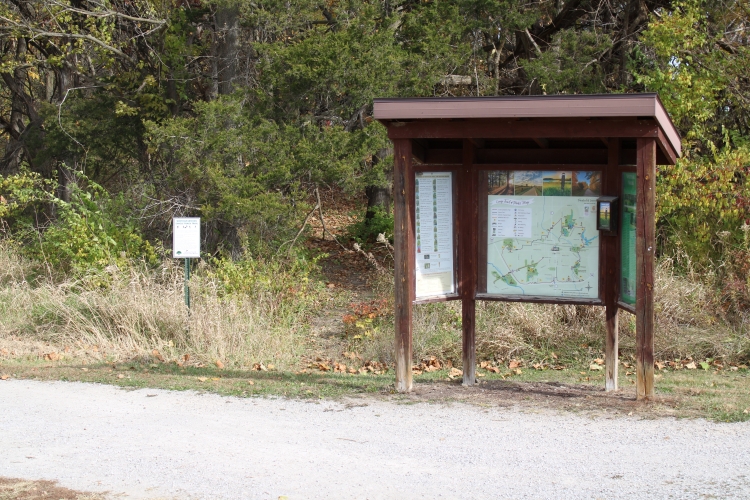 Whitham Woods Kiosk and Bike Trail Entrance