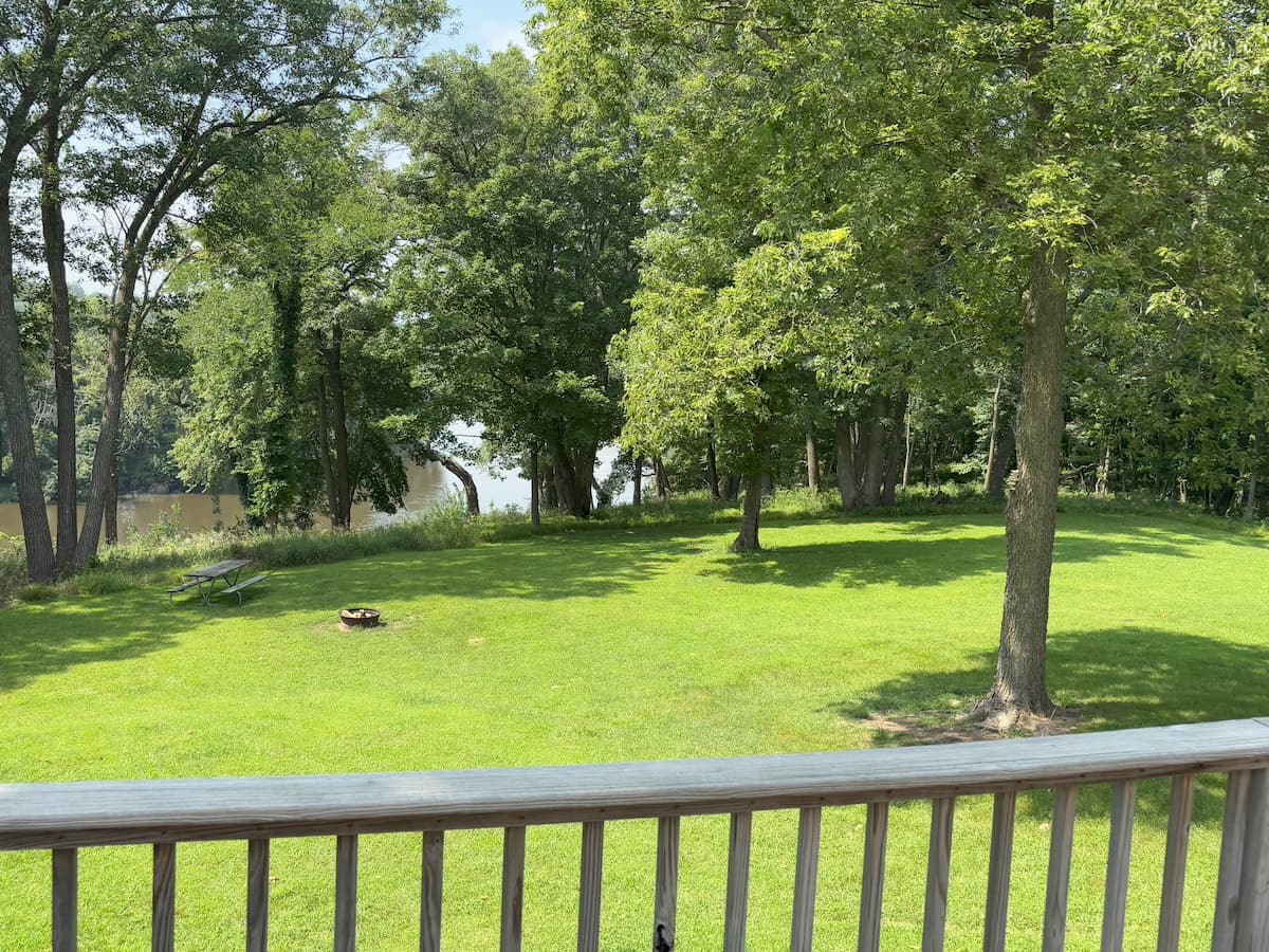 View of Shell Rock River from the deck