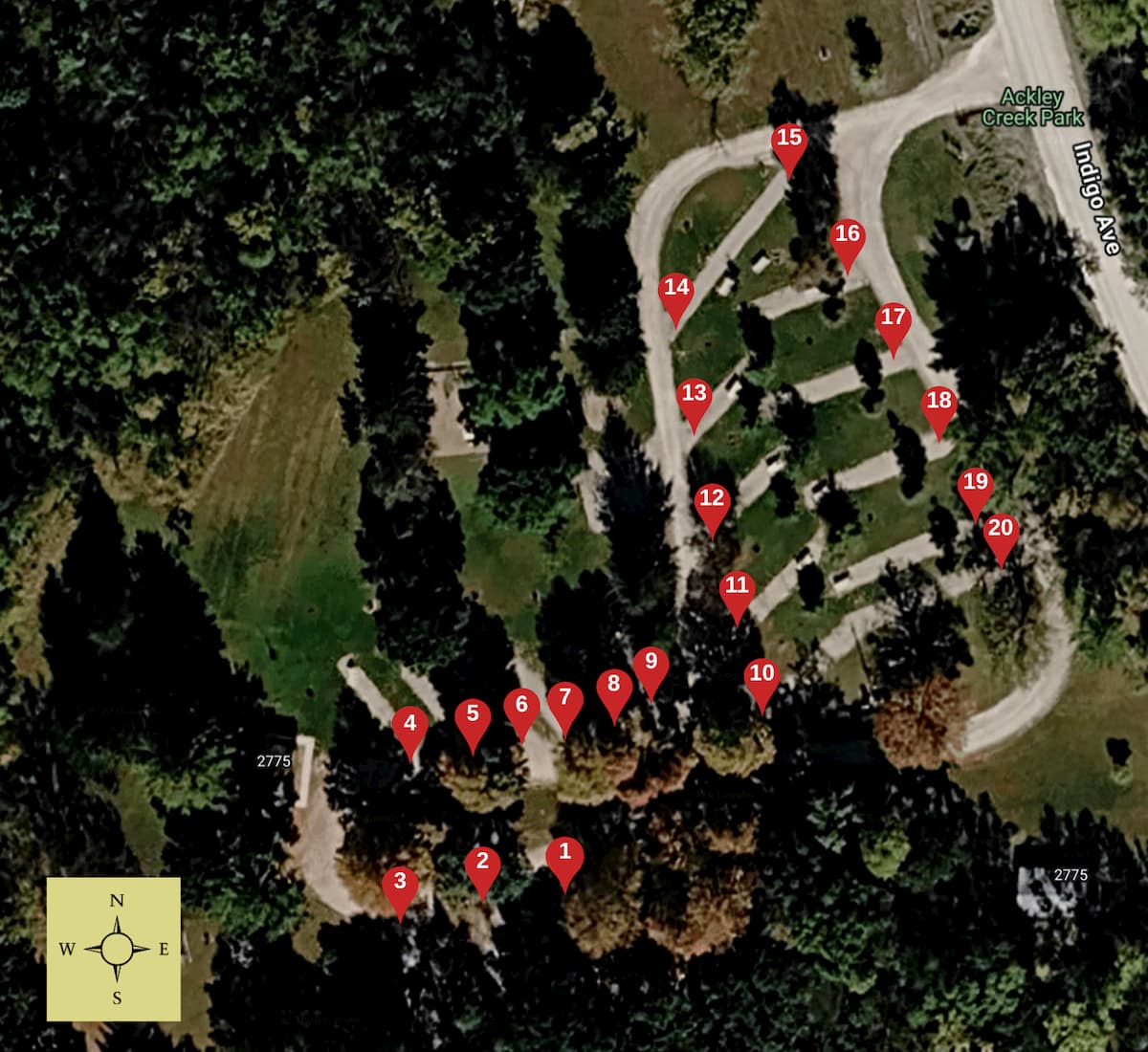 RV site map 