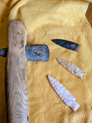 O.W.L.S. - Older Wiser Livelier Seniors - Joe Agan with a Demonstration of Flint Knapping