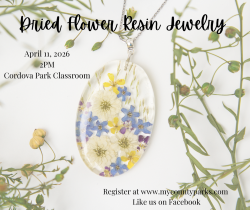 Dried Flower Resin Jewelry Making Class